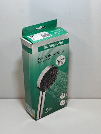 Ручной душ hansgrohe Pulsify Select S 105 3jet Relaxation 24110000/U12, хром, уцененный товар