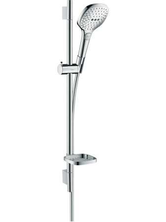 Душевой гарнитур hansgrohe Raindance Select E 120 3 режима, со штангой 65 см и мыльницей 26620000/U, хром, уцененный товар