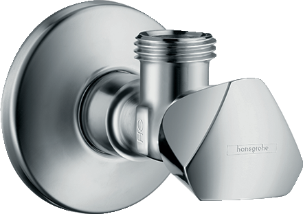 Вентиль угловой hansgrohe 1/2 13903000, хром