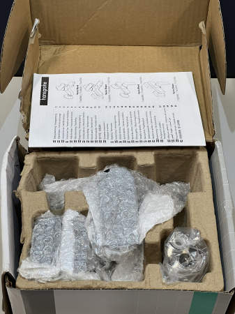 Смеситель для ванны Hansgrohe Vernis Shape 71450670/U1, матовый черный, уцененный товар