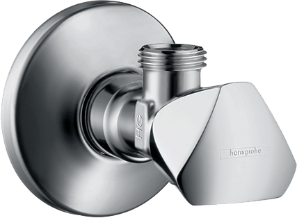 Вентиль угловой hansgrohe 3/8 13902000, хром