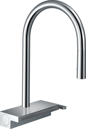 Смеситель для кухонной мойки hansgrohe Aquno Select M81 170, с вытяжным душем 3jet, sBox 73831000, хром