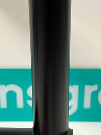 Смеситель для раковины hansgrohe Finoris 230, с поворотным изливом, со сливным клапаном Push-Open, 76060670/U, матовый черный, уцененный товар