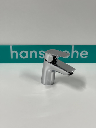 Смеситель для раковины hansgrohe Logis 70 со сливным гарнитуром 71070000/U, хром, уцененный товар