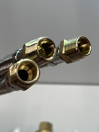Встраиваемая часть смесителя hansgrohe на край ванны на 4 отверстия 13440180/U, уцененный товар