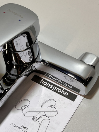 Смеситель для ванны hansgrohe Logis 71400000/U3, хром, уцененный товар