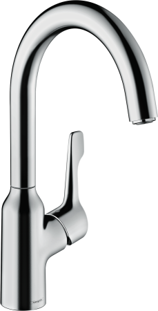 Смеситель для кухонной мойки hansgrohe Focus M43 220, с поворотным изливом 71812000, хром