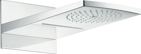 Верхний душ hansgrohe Raindance Rainfall 180 2jet с настенным креплением скрытого монтажа 28433000, хром
