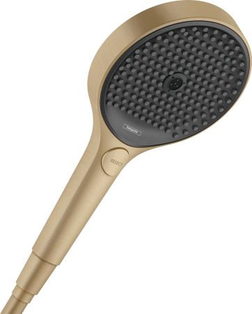 Ручной душ hansgrohe Rainfinity 130 3jet EcoSmart 26865140, шлифованная бронза