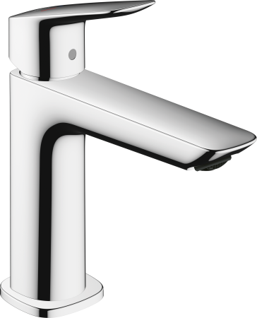 Смеситель для раковины hansgrohe Logis 110 Fine CoolStart, со сливным гарнитуром 71254000, хром