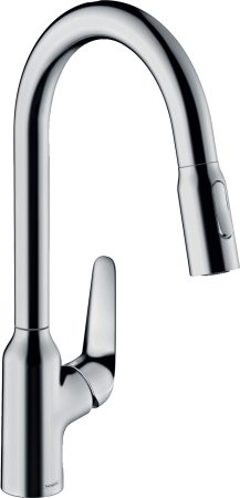 Смеситель для кухонной мойки hansgrohe Focus M42 220, с вытяжным душем 2jet 71800000, хром