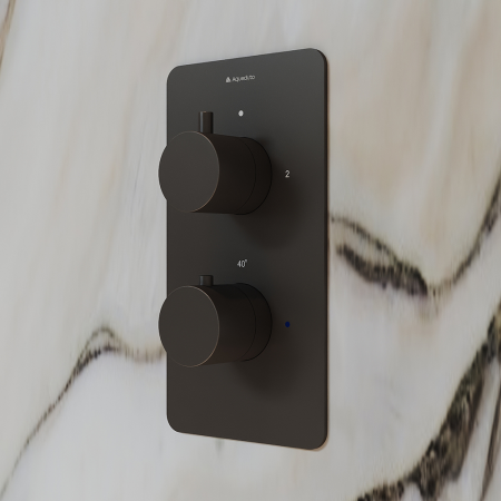 Термостат Aqueduto ACENO ACE0245 скрытого монтажа, оружейная сталь