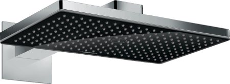 Верхний душ hansgrohe Rainmaker Select 460 1jet с настенным кронштейном 24003600, черный/хром