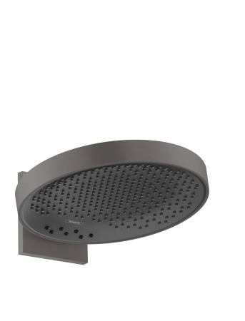 Верхний душ hansgrohe Rainfinity 360 3jet с настенным креплением скрытого монтажа 26234340, шлифованный черный хром