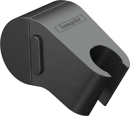 Держатель ручного душа hansgrohe WallStoris с креплением на штангу и регулировкой высоты 27917670, матовый черный
