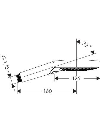 Готовый набор для ванны hansgrohe Ecostat с ручным душем Raindance HG-PR118, хром