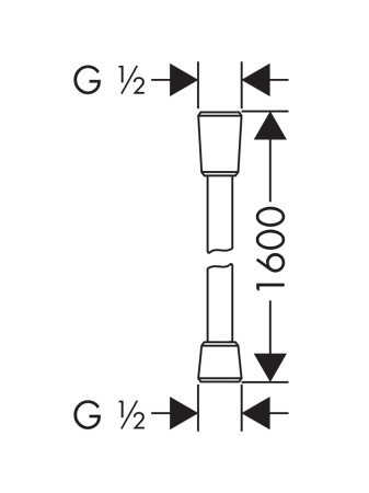 Готовый набор для ванны hansgrohe Ecostat с ручным душем Raindance HG-PR118, хром