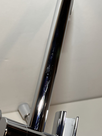 Душевой гарнитур hansgrohe Raindance Select E 120 3 режима, со штангой 65 см и мыльницей 26620000/U, хром, уцененный товар