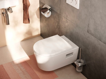 Унитаз hansgrohe EluPura Original S подвесной с сиденьем без микролифта 60207450, белый