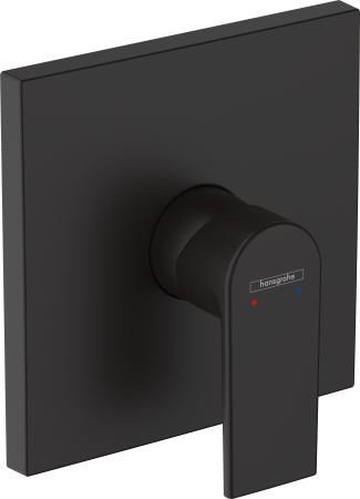 Внешняя часть смесителя для душа hansgrohe Vernis Shape скрытого монтажа 71668670, матовый черный
