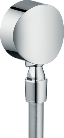 Шланговое подключение hansgrohe FixFit S с клапаном обратного тока и шарнирным соединением 27506000, хром