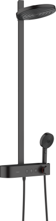 Душевая система hansgrohe Pulsify S 260 2jet EcoSmart с термостатом 24241670, матовый черный