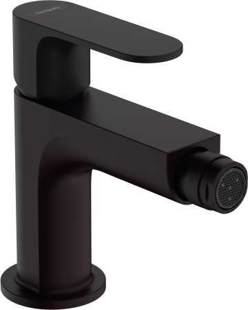 Смеситель для биде hansgrohe Rebris S, с металлическим сливным гарнитуром 72212670, матовый черный