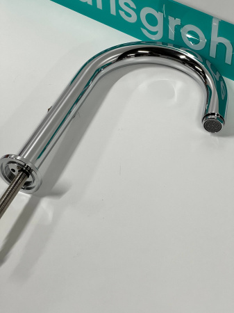 Смеситель для раковины hansgrohe Vernis Shape 150 на 3 отверстия, со сливным гарнитуром, 71563000/U, хром, уцененный товар