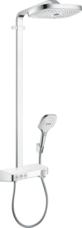 Душевая система hansgrohe Raindance Select E 300 3jet с термостатом ShowerTablet Select 300 27127400, белый/хром
