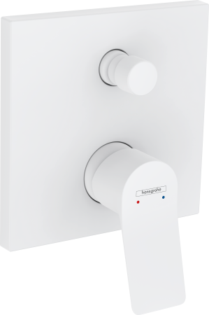 Внешняя часть смесителя для ванны hansgrohe Vivenis скрытого монтажа 75415700, матовый белый