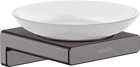 Мыльница hansgrohe AddStoris 41746340, шлифованный черный хром
