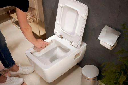 Унитаз hansgrohe EluPura Original Q подвесной с сиденьем без микролифта 60208450, белый