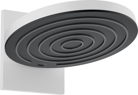 Верхний душ hansgrohe Pulsify S 260 2jet EcoSmart с настенным креплением скрытого монтажа 24151700, матовый белый