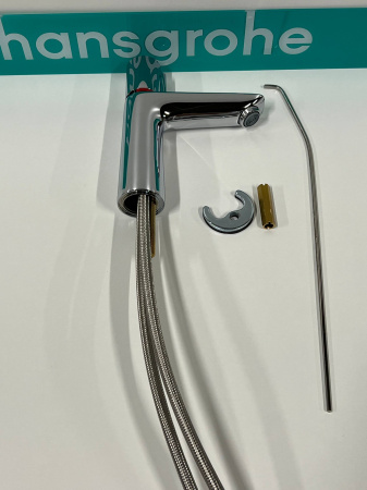 Смеситель для раковины hansgrohe Talis Select E 110 71750000/U, хром, уцененный товар
