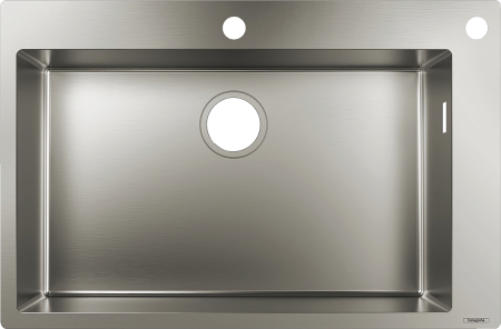 Кухонная мойка hansgrohe S71 S712-F660 врезная 43308800, нержавеющая сталь