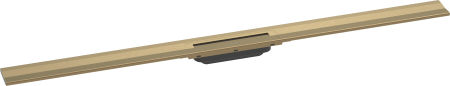 Внешняя часть трапа для душа hansgrohe RainDrain Flex, 120 см, укорачиваемая 56054140, шлифованная бронза
