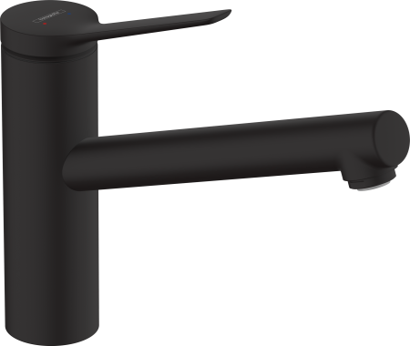 Смеситель для кухонной мойки hansgrohe Zesis M33 150, с поворотным изливом 74802670, матовый черный