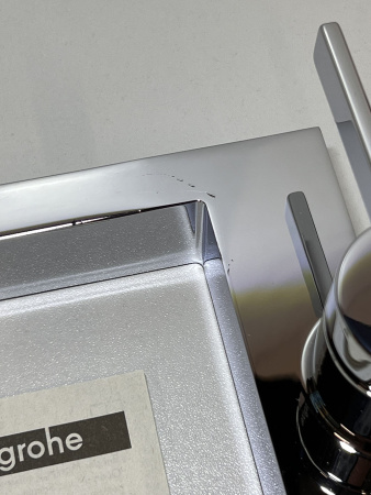 Смеситель для раковины hansgrohe Tecturis E 150 Fine CoolStart, EcoSmart+, с донным клапаном Push-Open, 73040000/U, хром, уцененный товар