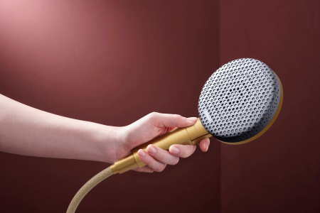 Душевой гарнитур hansgrohe Raindance Alive Select S 125, 3 струи, со штангой Unica S Puro 65 см, 24602140, шлифованная бронза