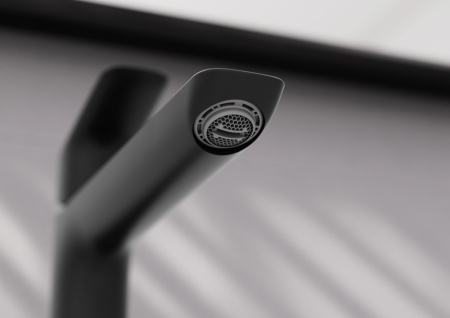 Смеситель для раковины hansgrohe Logis 240 Fine, со сливным гарнитуром, 71257670, матовый черный