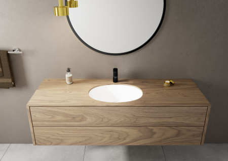 Смеситель для раковины hansgrohe Vernis Blend 100, без сливного гарнитура 71580670, матовый черный