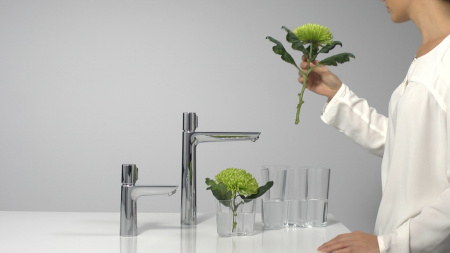 Смеситель для раковины hansgrohe Talis Select E 110, без сливного гарнитура 71751000, хром