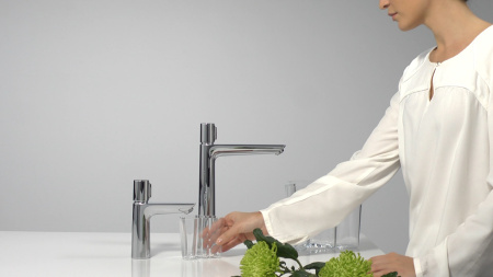 Смеситель для раковины hansgrohe Talis Select E 110, без сливного гарнитура 71751000, хром