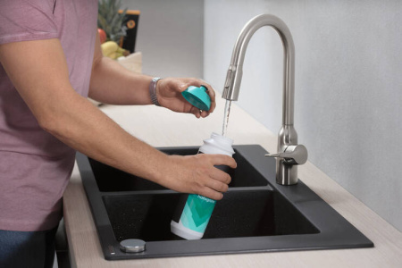 Смеситель для кухонной мойки hansgrohe Focus M43 180, с вытяжным душем 2jet 71811800, под сталь