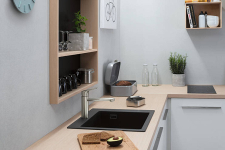 Смеситель для кухонной мойки hansgrohe Focus M43 120, с поворотным изливом 71816800, под сталь