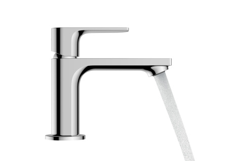 Смеситель для раковины hansgrohe Rebris E 80, со сливным гарнитуром 72550000, хром