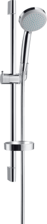 Душевой гарнитур hansgrohe Croma 100 4jet Vario со штангой 65 см и мыльницей 27772000, хром