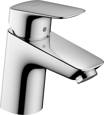 Смеситель для раковины hansgrohe Logis 70, со сливным гарнитуром 71075000, хром