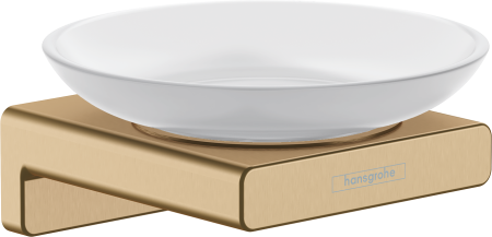 Мыльница hansgrohe AddStoris 41746140, шлифованная бронза