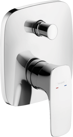Внешняя часть смесителя для ванны hansgrohe PuraVida скрытого монтажа 15445000, хром